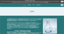 Desktop Screenshot of lota.de
